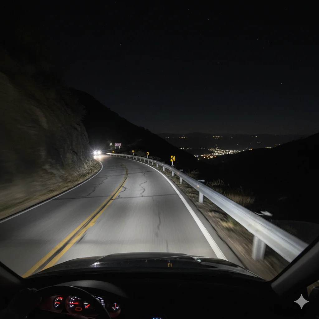 Steep mountain grade